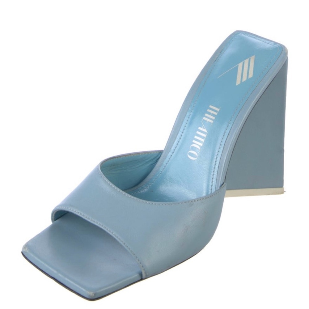 The Attico Sky Blue High-Heel Mules